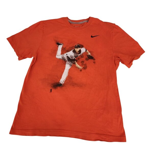 RARE Nike Tim Lincecum San Francisco Giants Baseball Player Graphic T Shirt - Picture 1 of 5